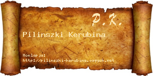 Pilinszki Kerubina névjegykártya